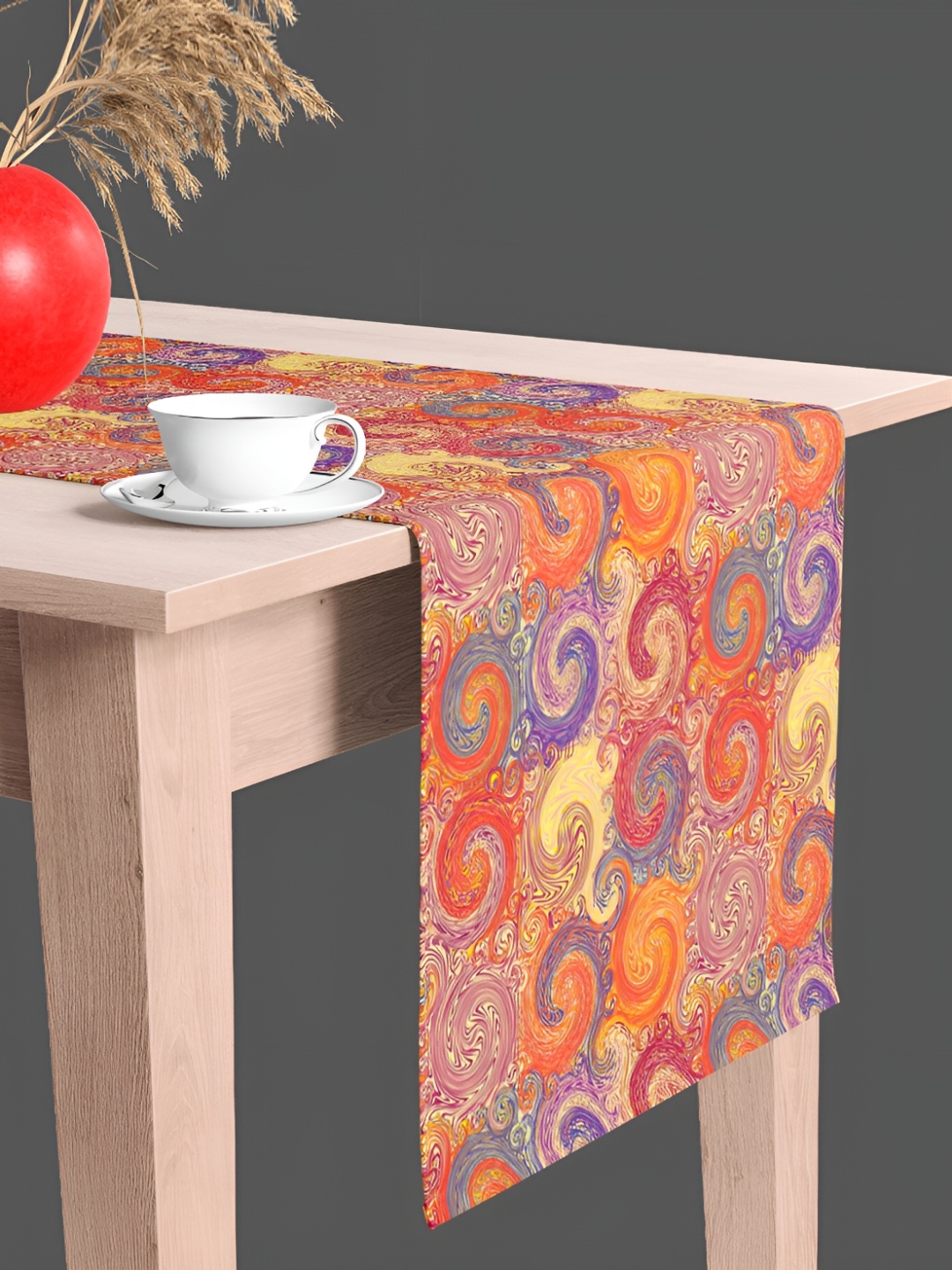 

ArtzFolio Red & Blue Geometric Printed Table Runners