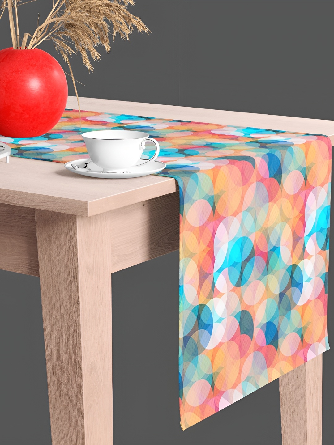 

ArtzFolio Blue & Pink Printed Table Runner