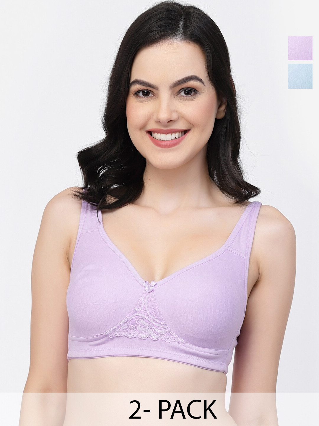 

College Girl Non-Wired Full Coverage Non Padded Bra, Purple