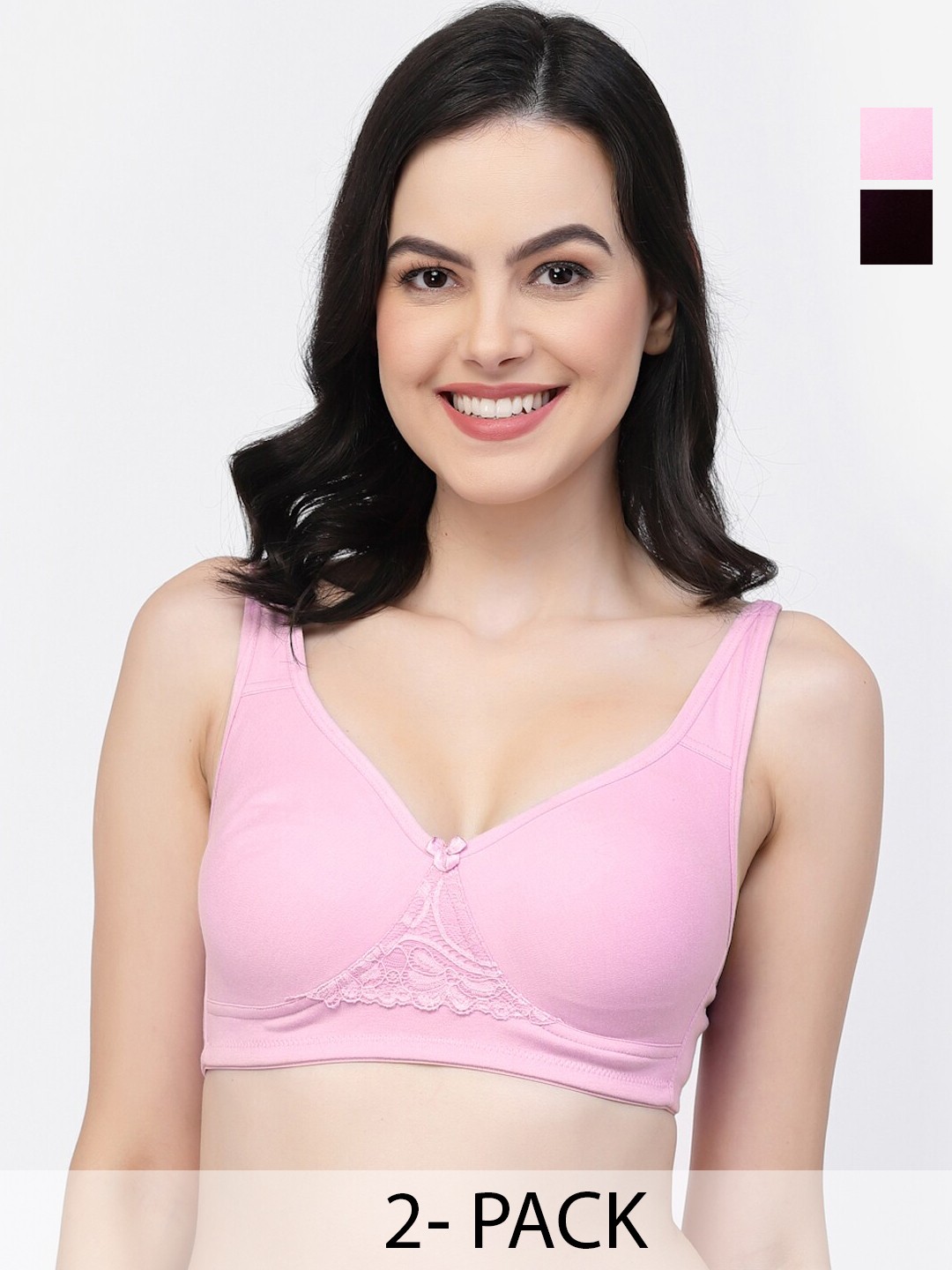 

College Girl Non-Wired Full Coverage Non Padded Bra, Pink