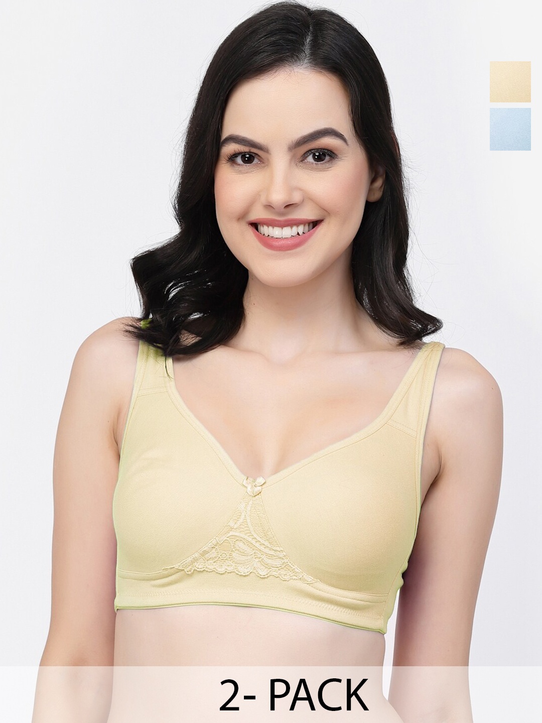 

College Girl Non-Wired Full Coverage Non Padded Bra, Blue