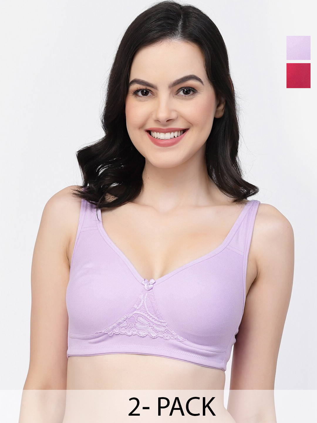 

College Girl Non-Wired Full Coverage Non Padded Bra, Pink