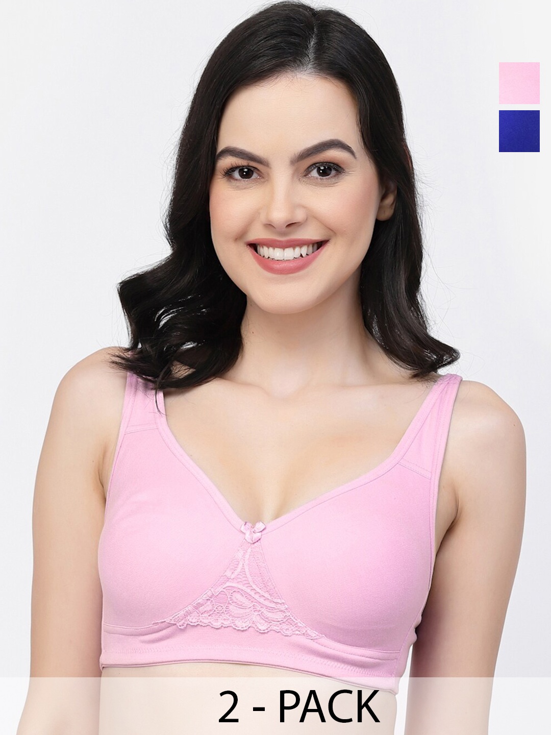 

College Girl Non-Wired Full Coverage Non Padded Bra, Blue