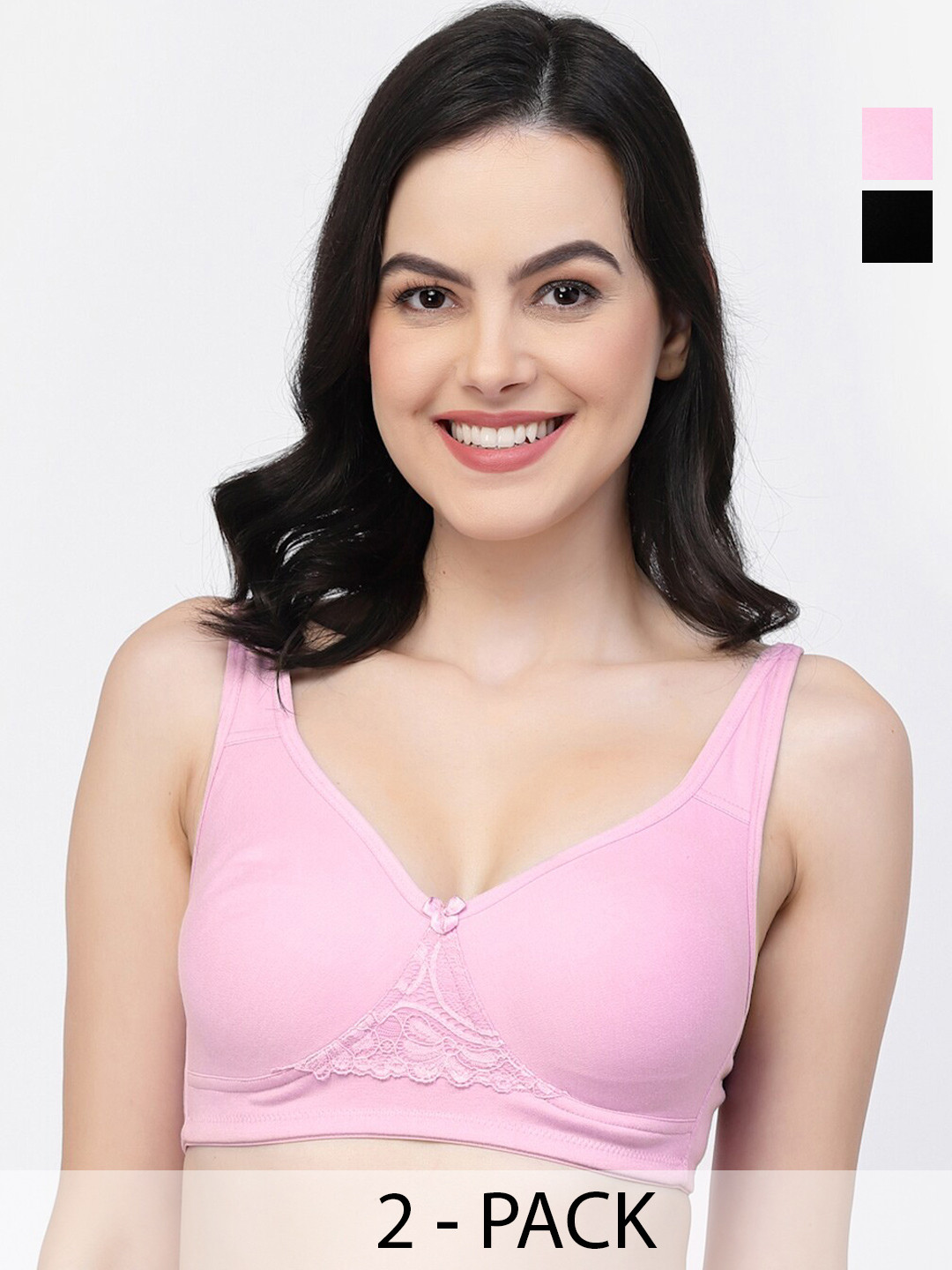 

College Girl Non-Wired Full Coverage Non Padded Bra, Black