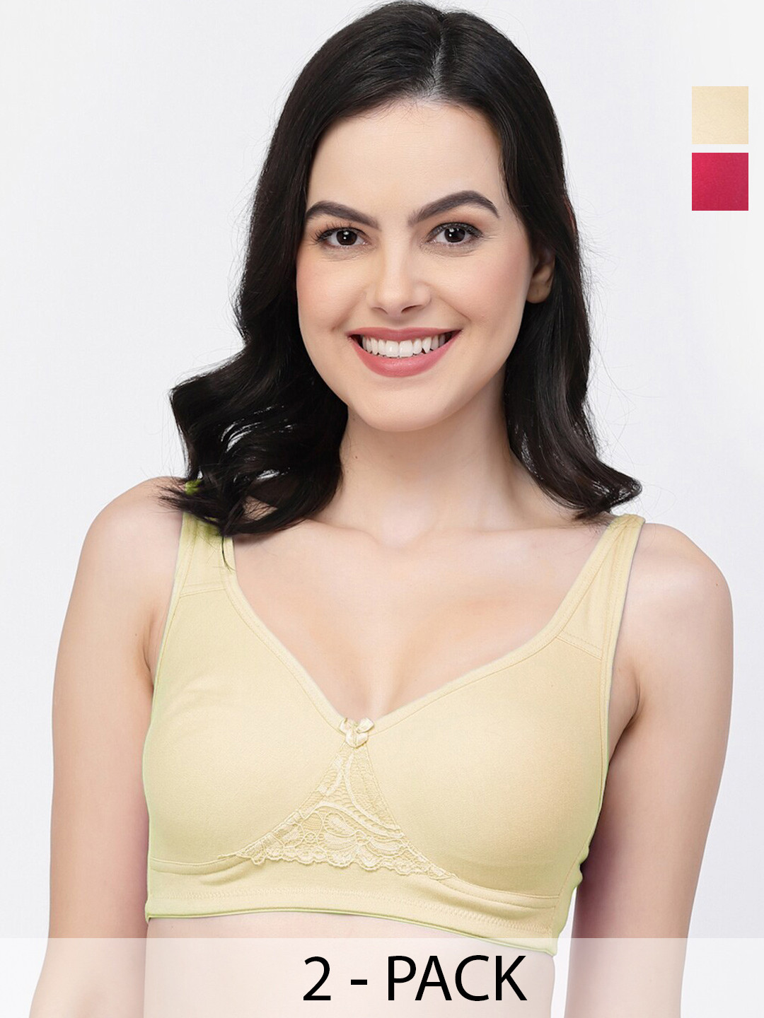 

College Girl Non-Wired Full Coverage Non Padded Bra, Pink