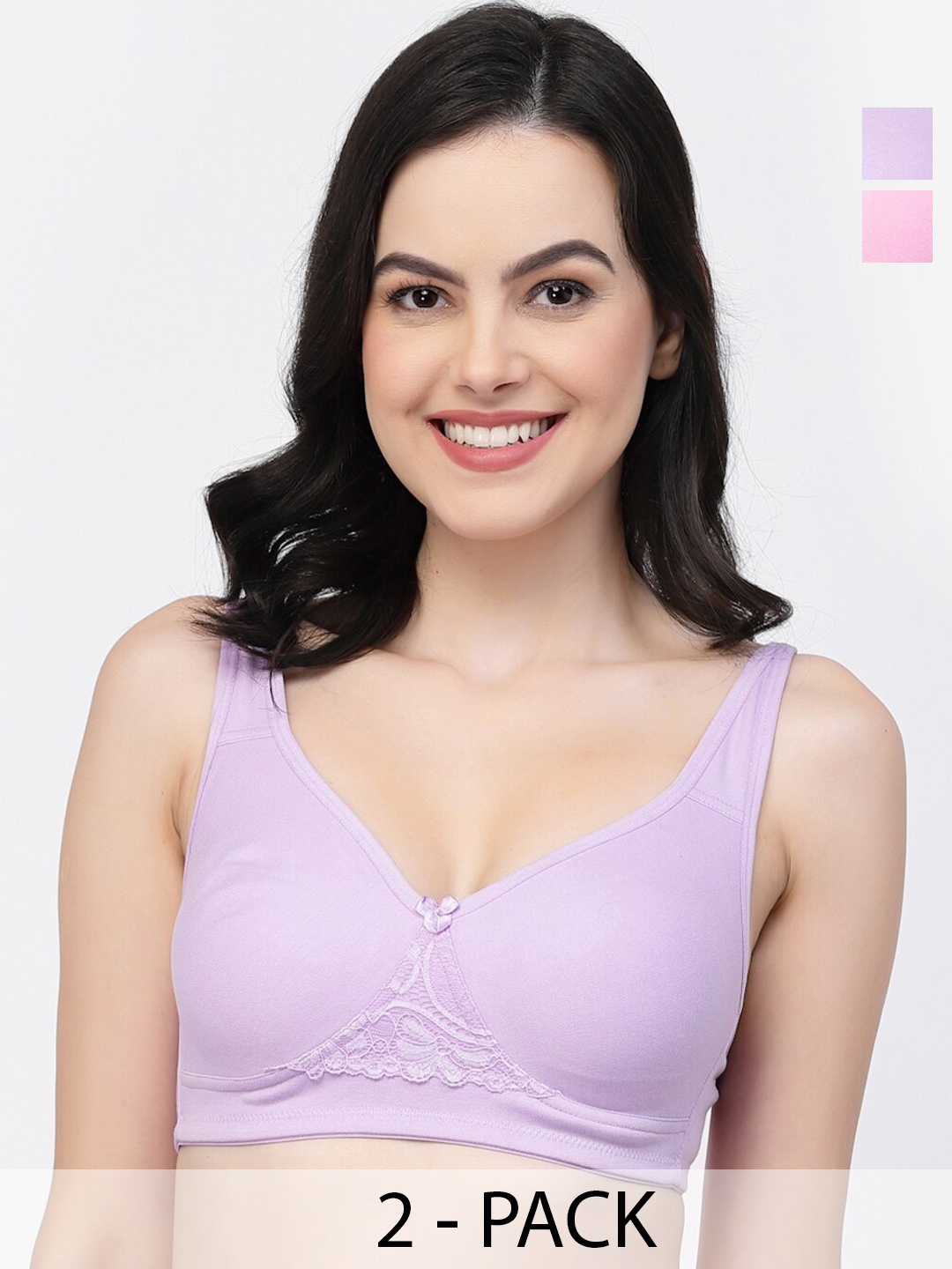 

College Girl Non-Wired Full Coverage Non Padded Bra, Pink