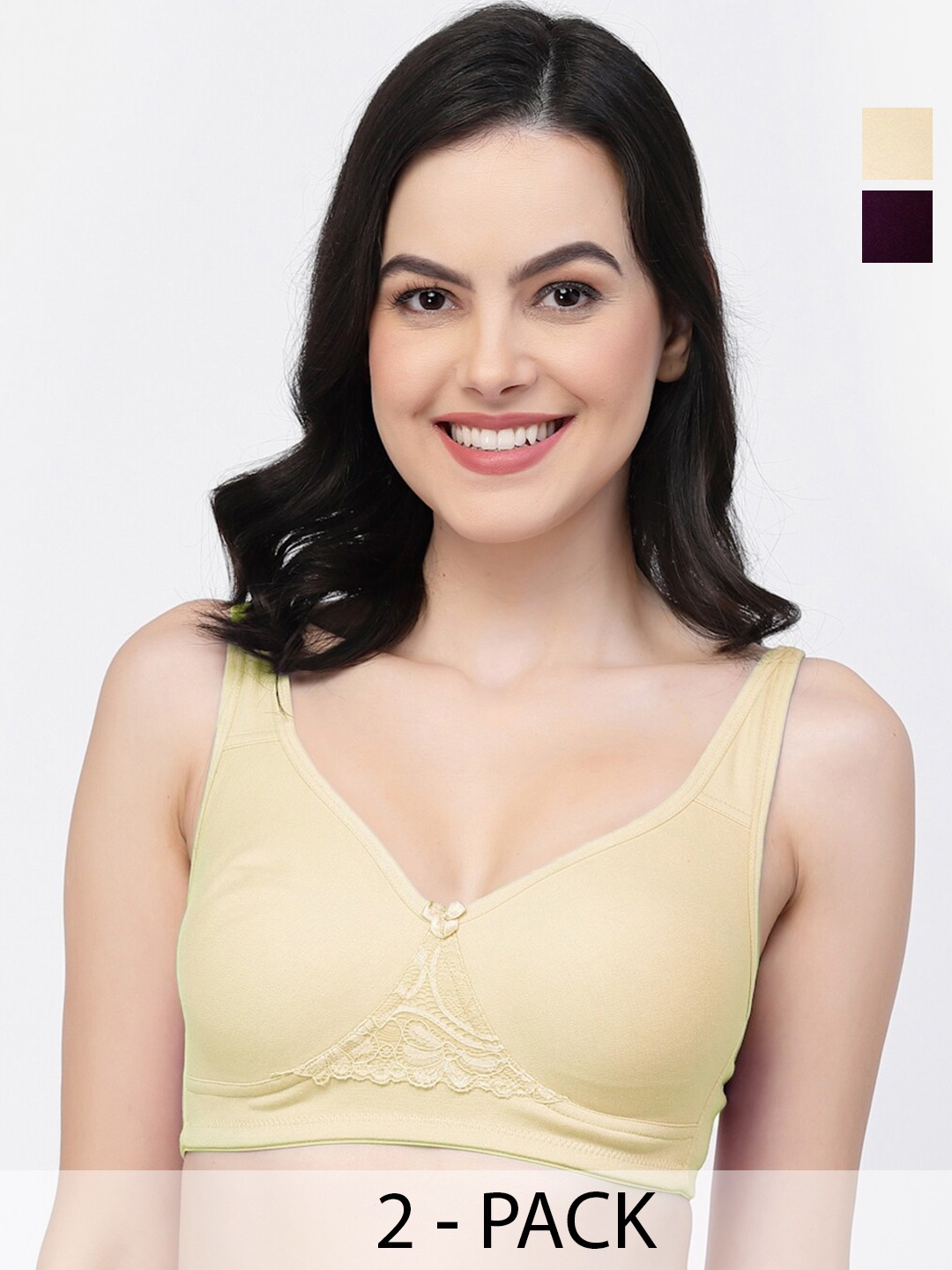 

College Girl Non-Wired Full Coverage Non Padded Bra, Burgundy