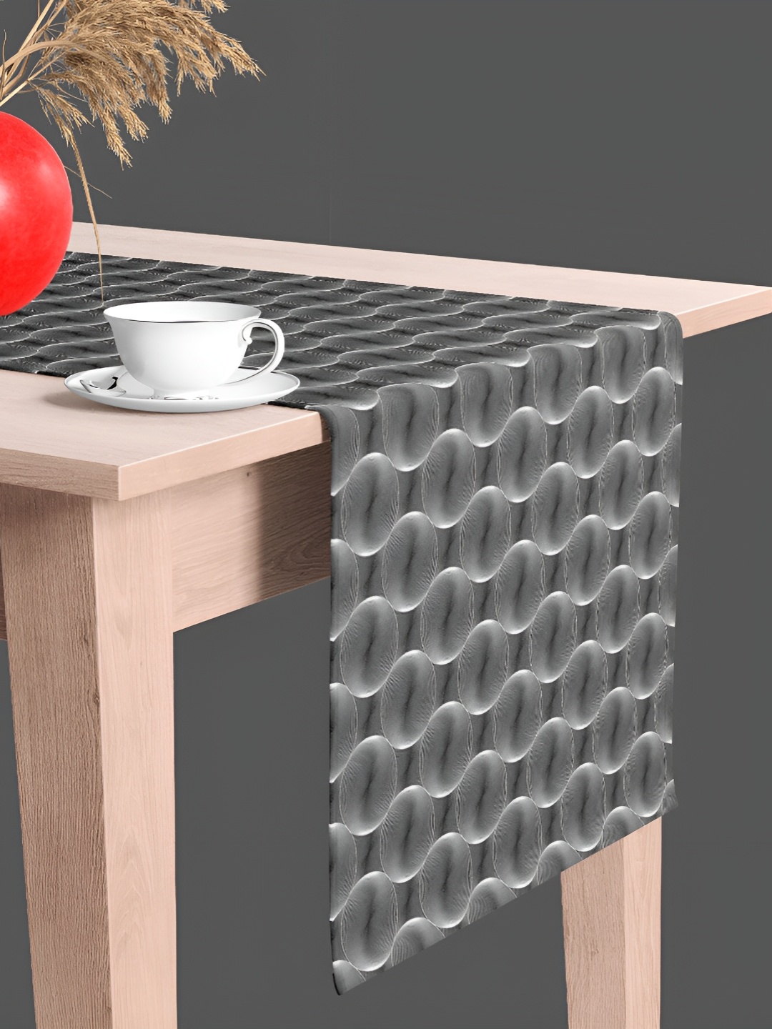 

ArtzFolio Black White Abstract Printed Table Runner
