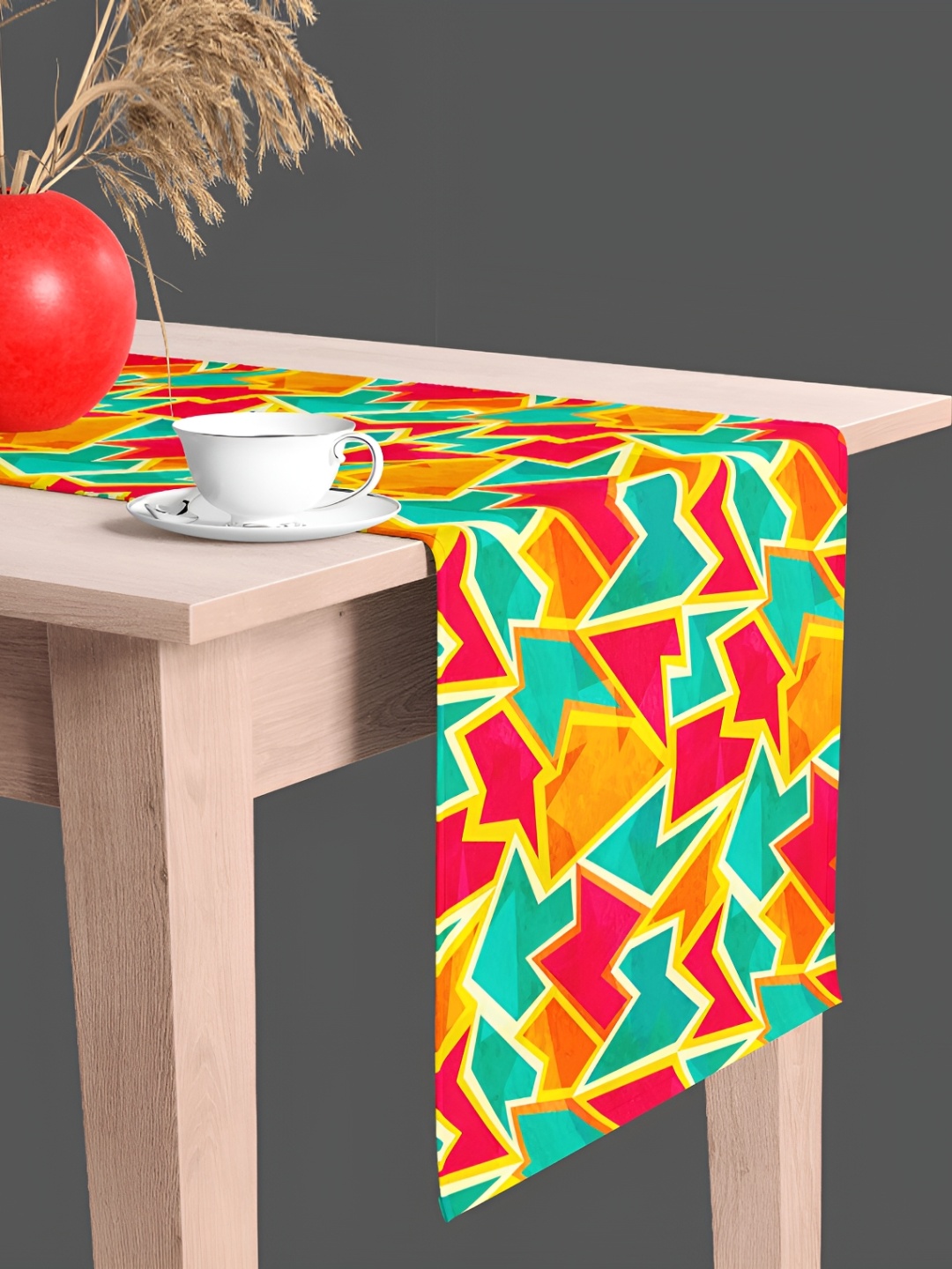 

ArtzFolio Printed Rectangular Table Runner, Yellow