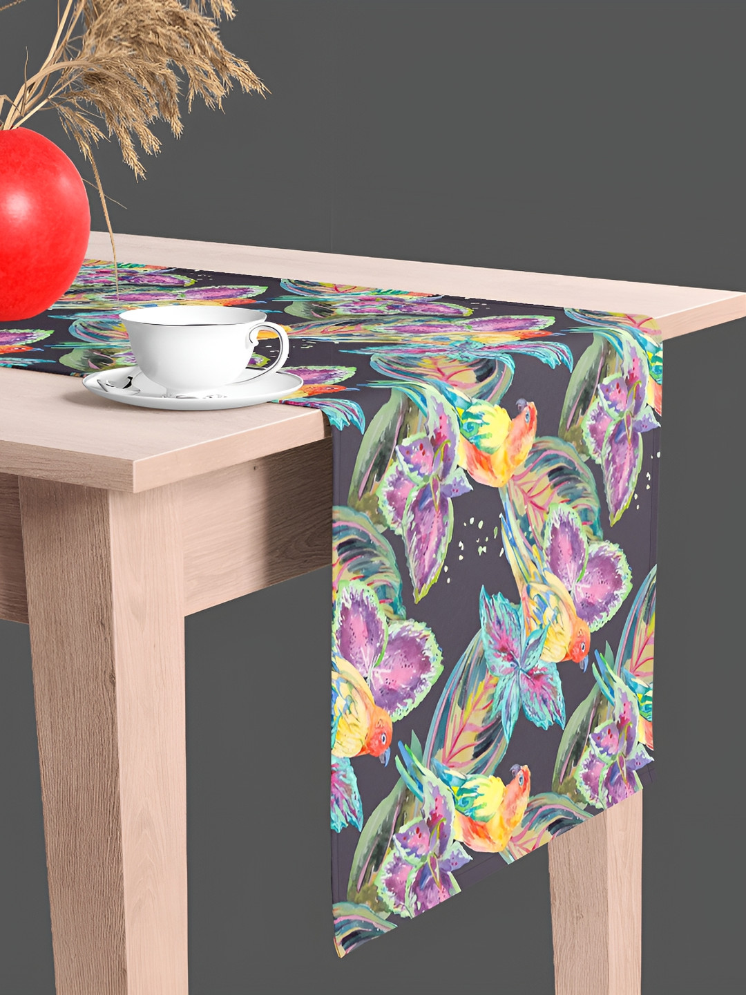 

ArtzFolio Black Dining Center Table Runner, Grey