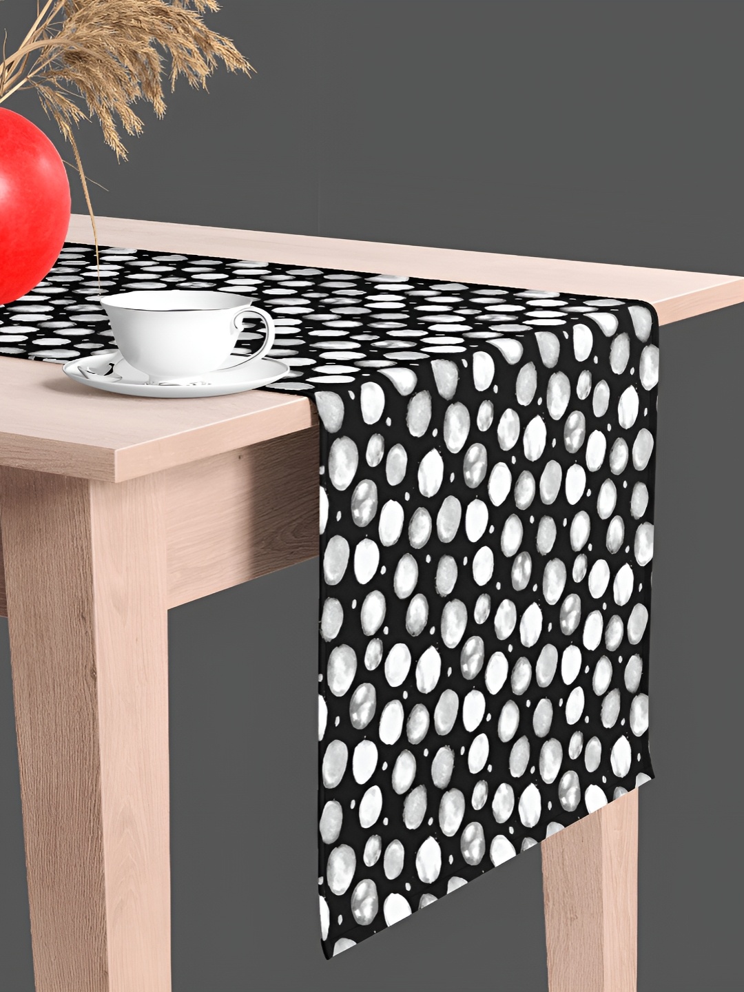 

ArtzFolio Black & White Printed Table Runner