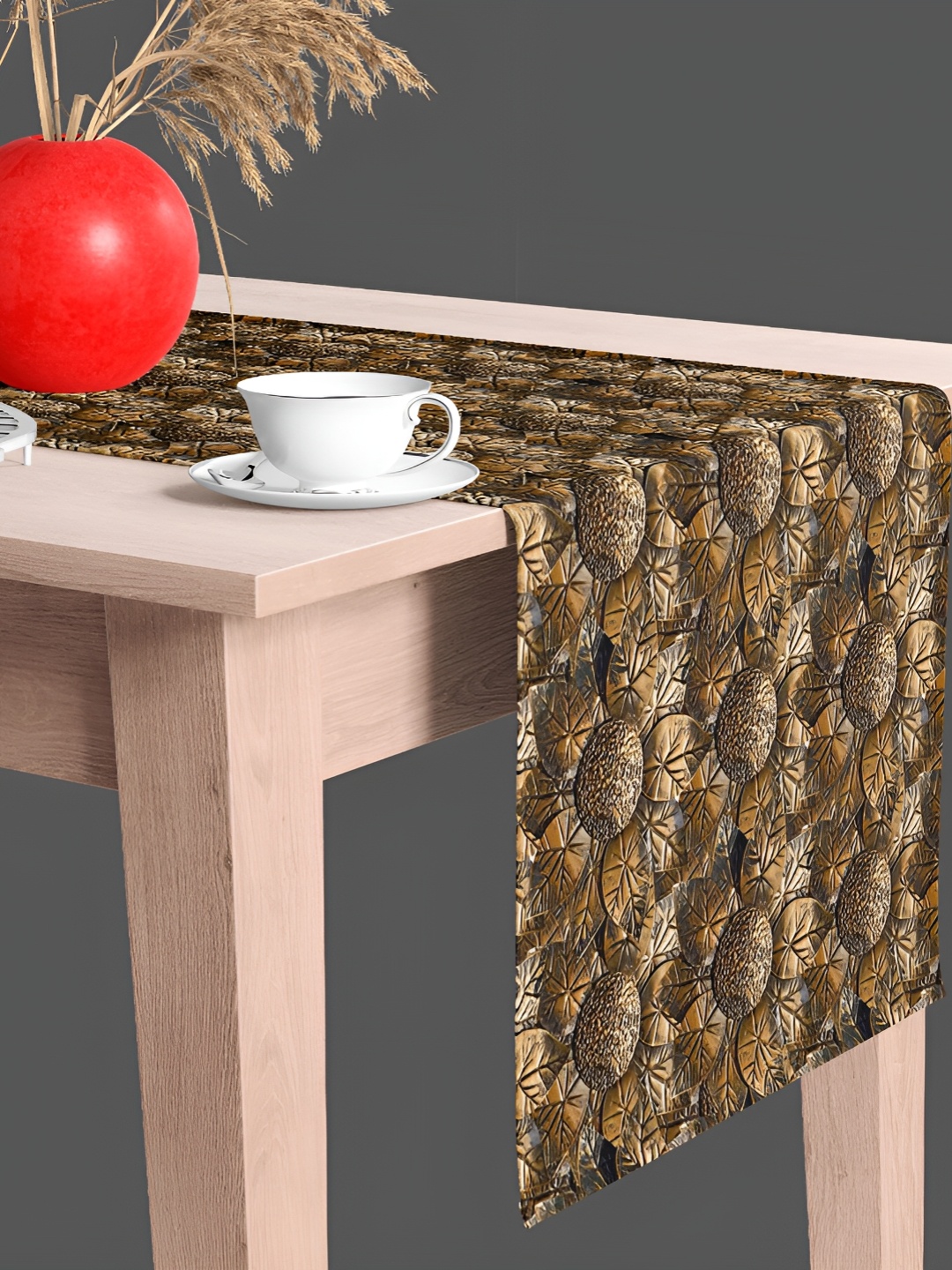 

ArtzFolio Ethnic Printed Table Runner, Brown