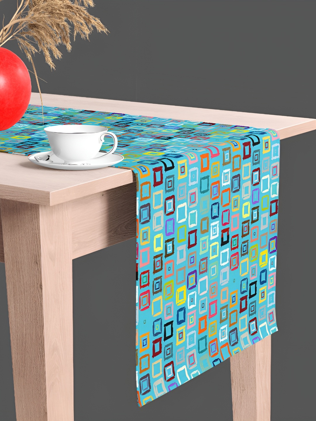 

ArtzFolio Blue & Yellow Digital Printed Velvet Table Runner