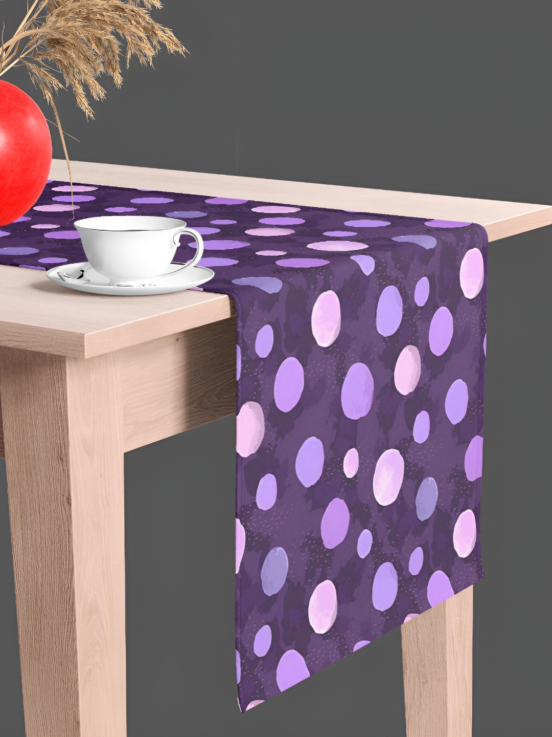 

ArtzFolio Purple Abstract Printed Table Runner