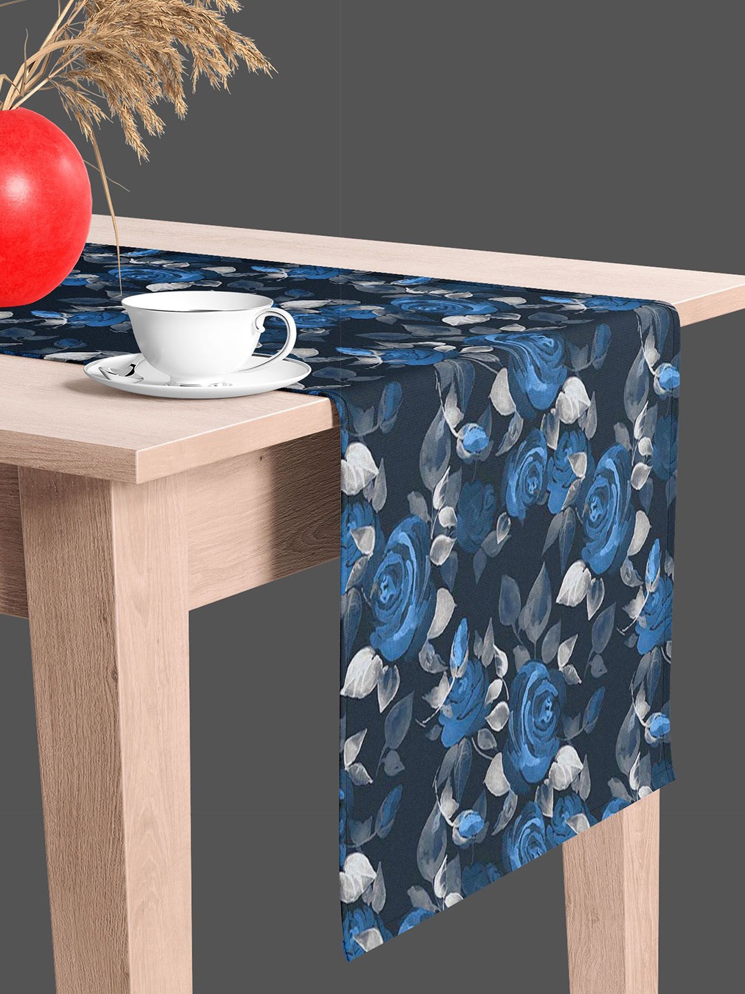 

ArtzFolio Printed Dining Center Table Runner, Navy blue