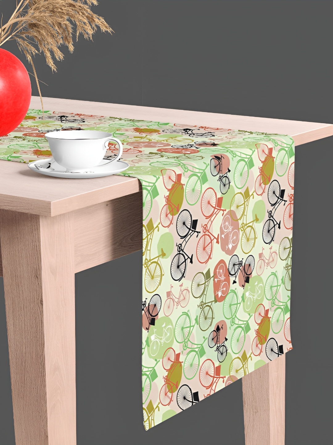 

ArtzFolio Green & Red Dining Center Table Runner