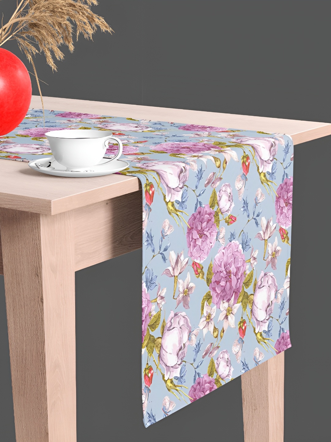 

ArtzFolio Blue & Pink Printed Table Runner