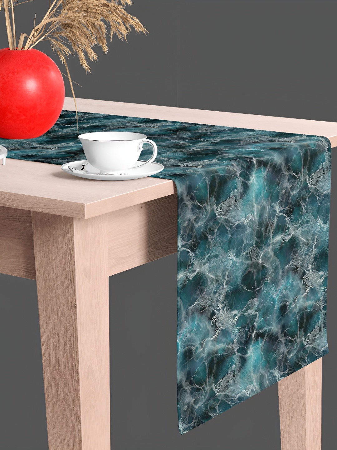 

ArtzFolio Grey Printed Dining Center Table Runner, Multi