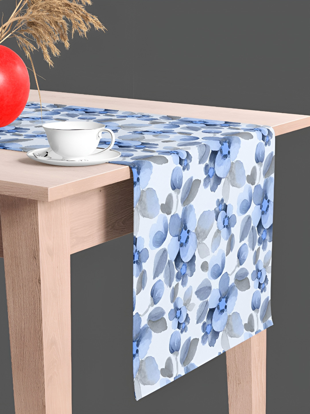 

ArtzFolio Blue & White Floral Printed Table Runner