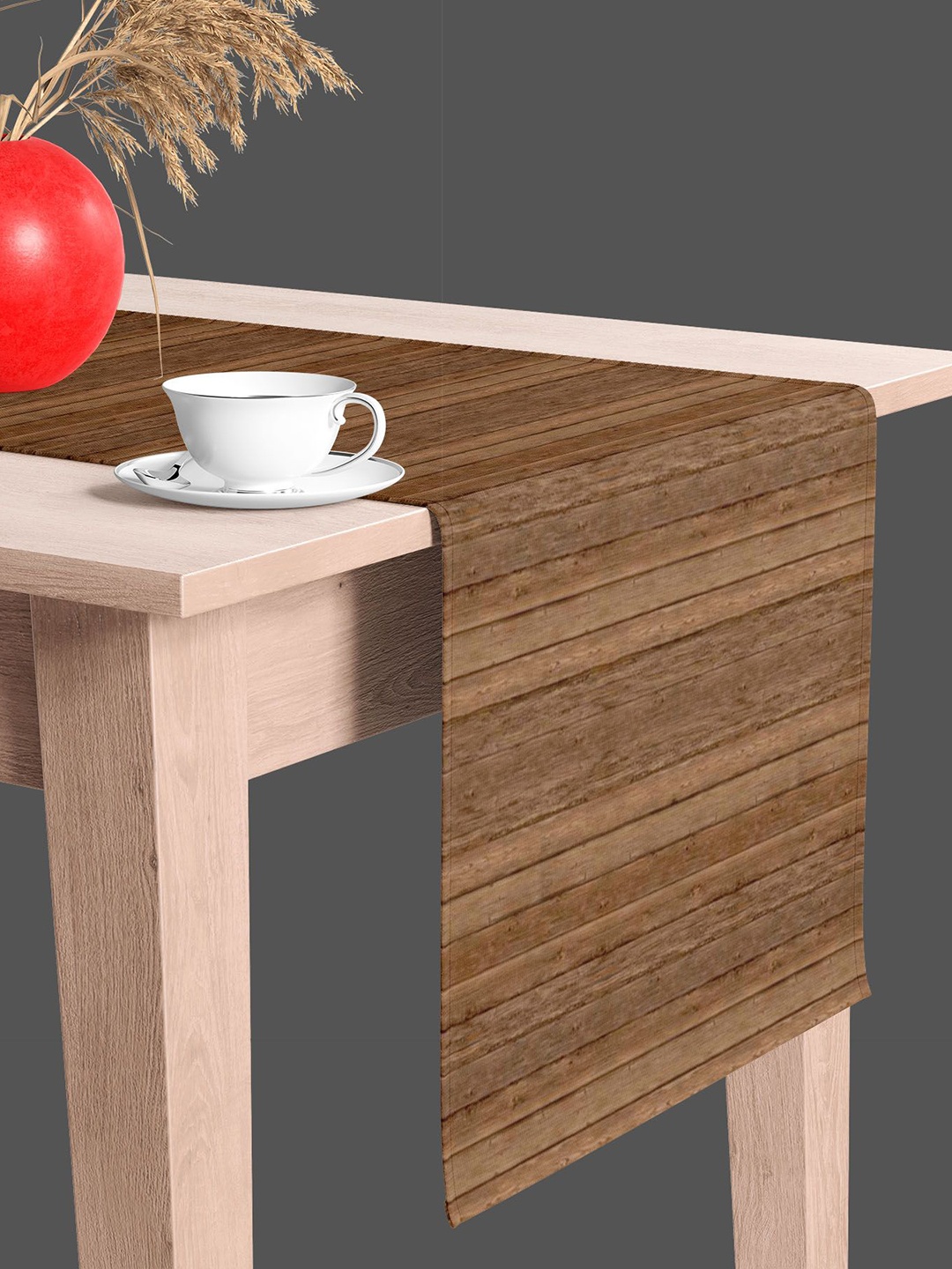 

ArtzFolio Brown Striped Table Runner