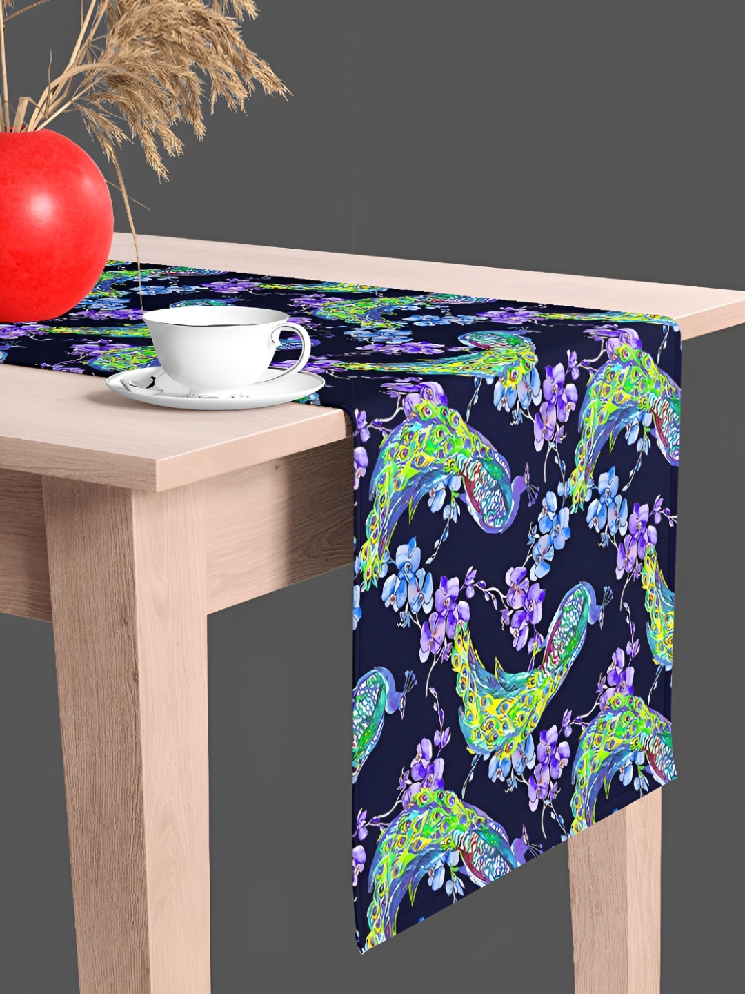 

ArtzFolio Printed Velvet Dining Center Table Runner, Multi