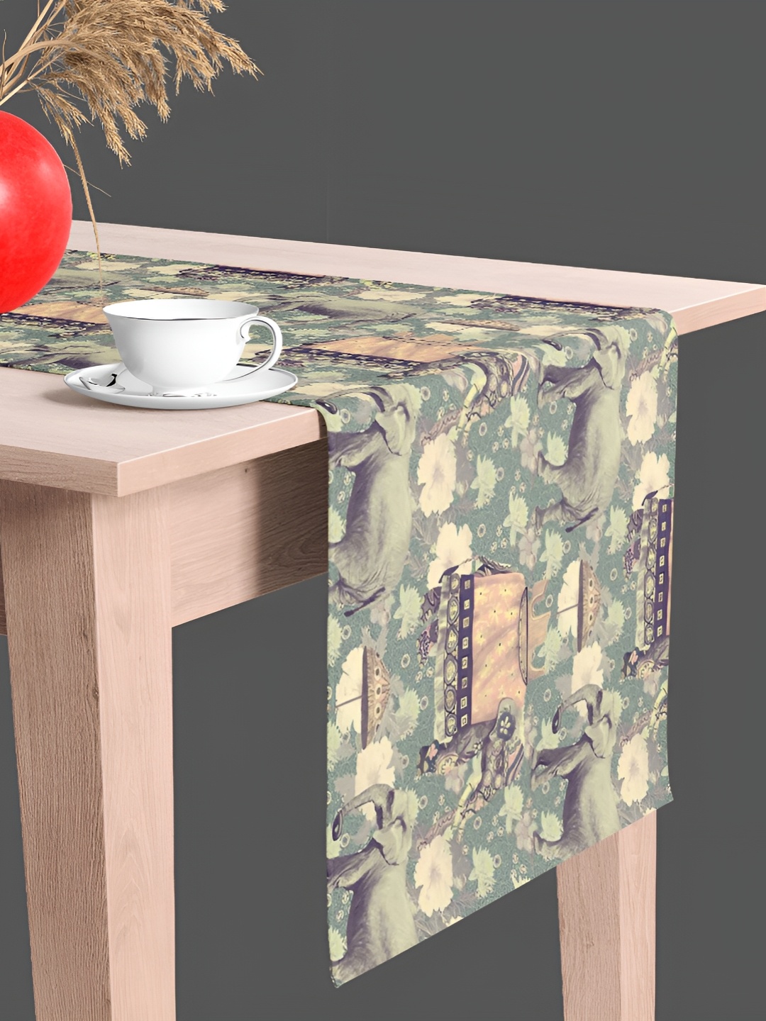 

ArtzFolio Green Printed Table Runner