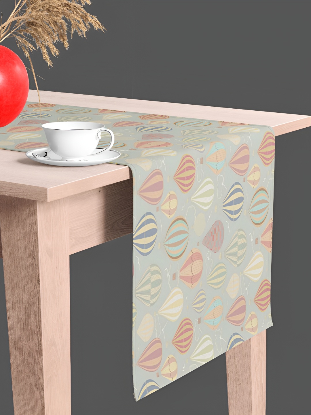 

ArtzFolio Grey Abstract Printed Dining Center Table Runner