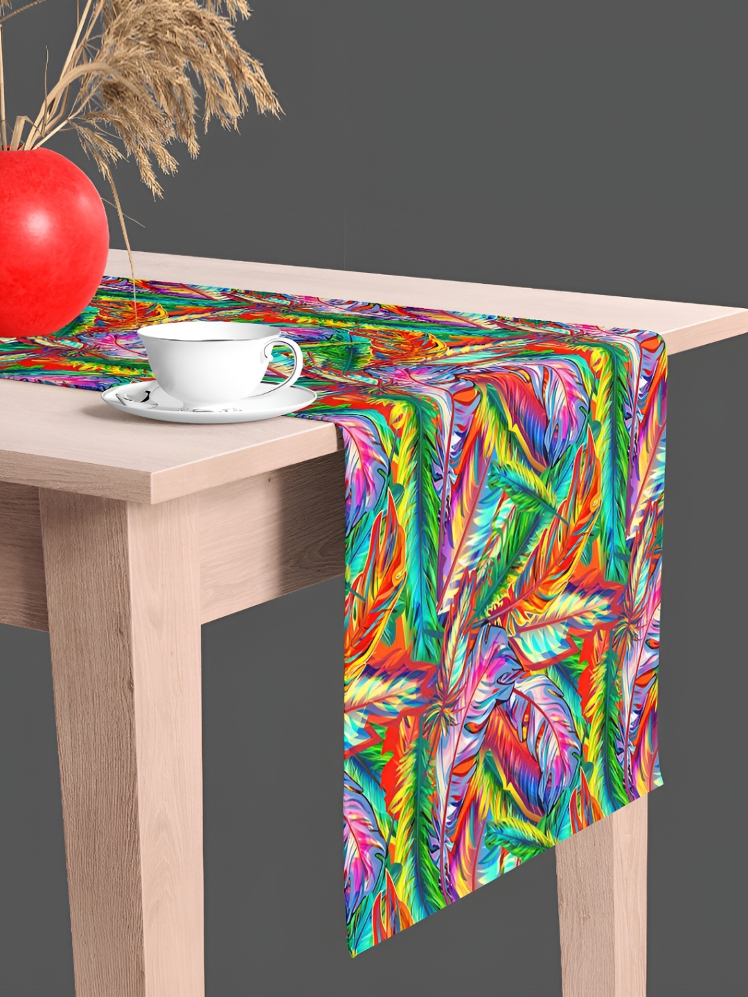 

ArtzFolio Red & Green Printed Table Runner