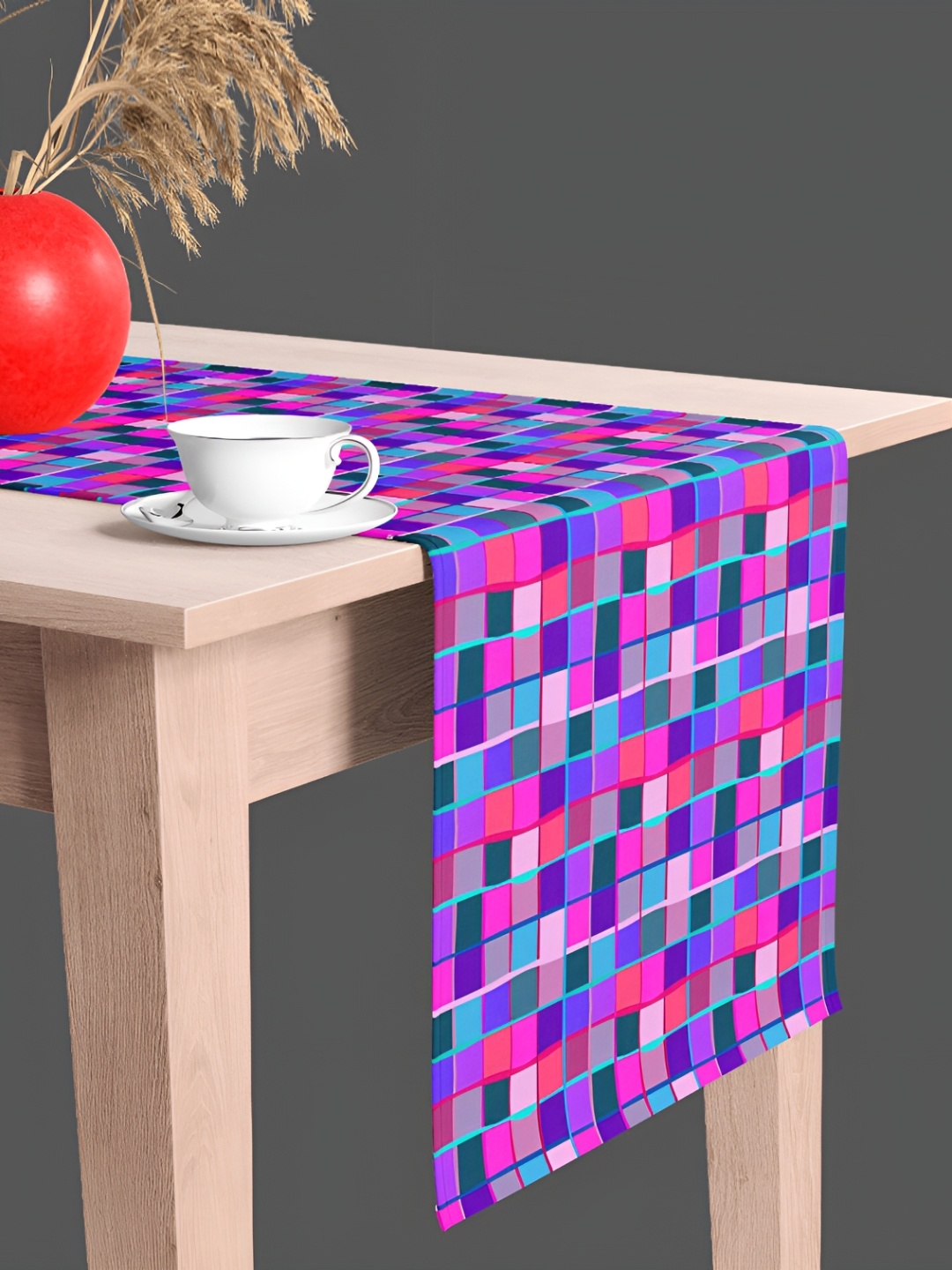 

ArtzFolio Purple & Blue Geometric Printed Rectangle Table Runner