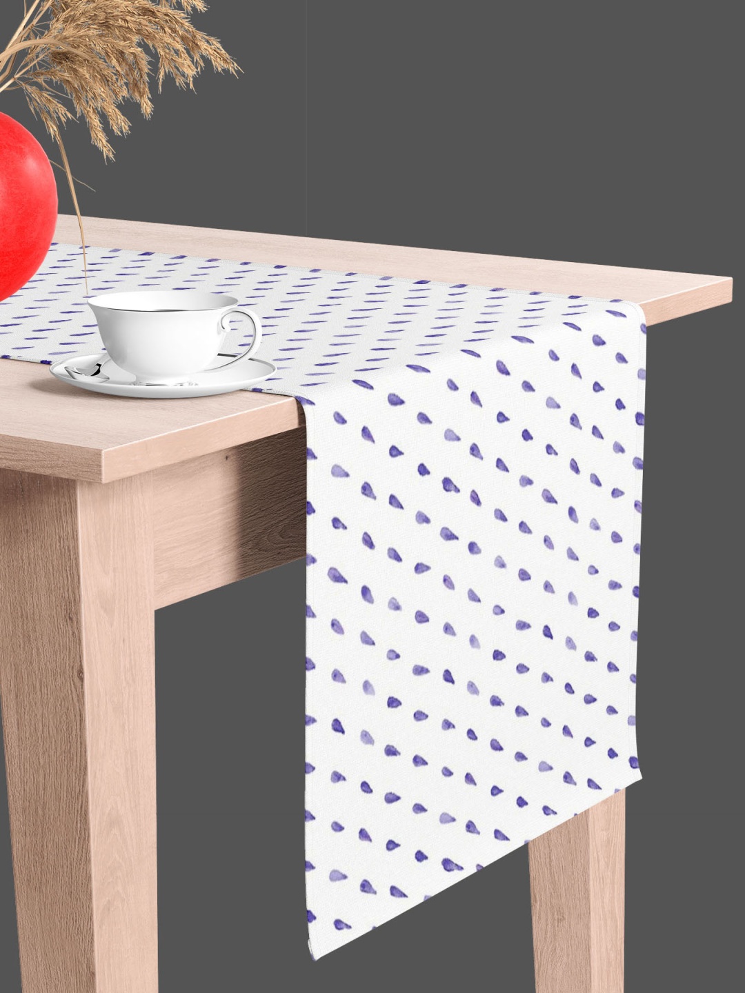 

ArtzFolio White Printed Table Runner, Multi