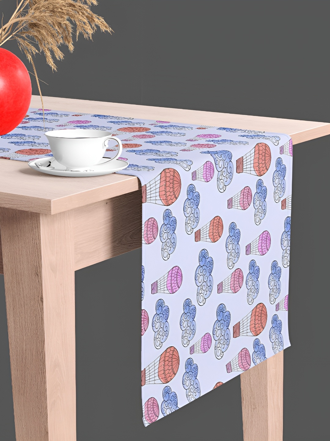 

ArtzFolio Pink & Blue Abstract Printed Rectangle Table Runner