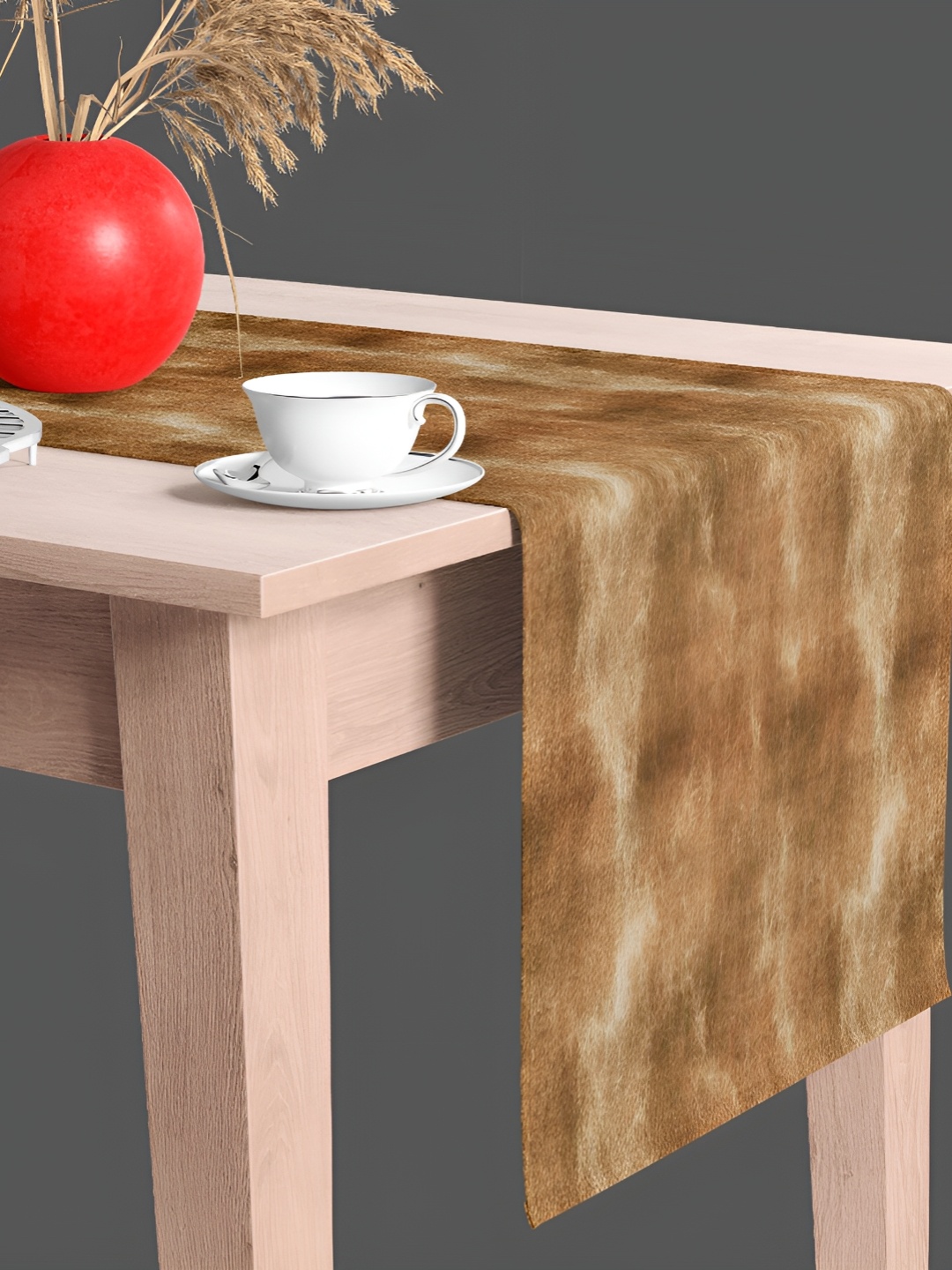 

ArtzFolio Printed Rectangular Table Runner, Brown