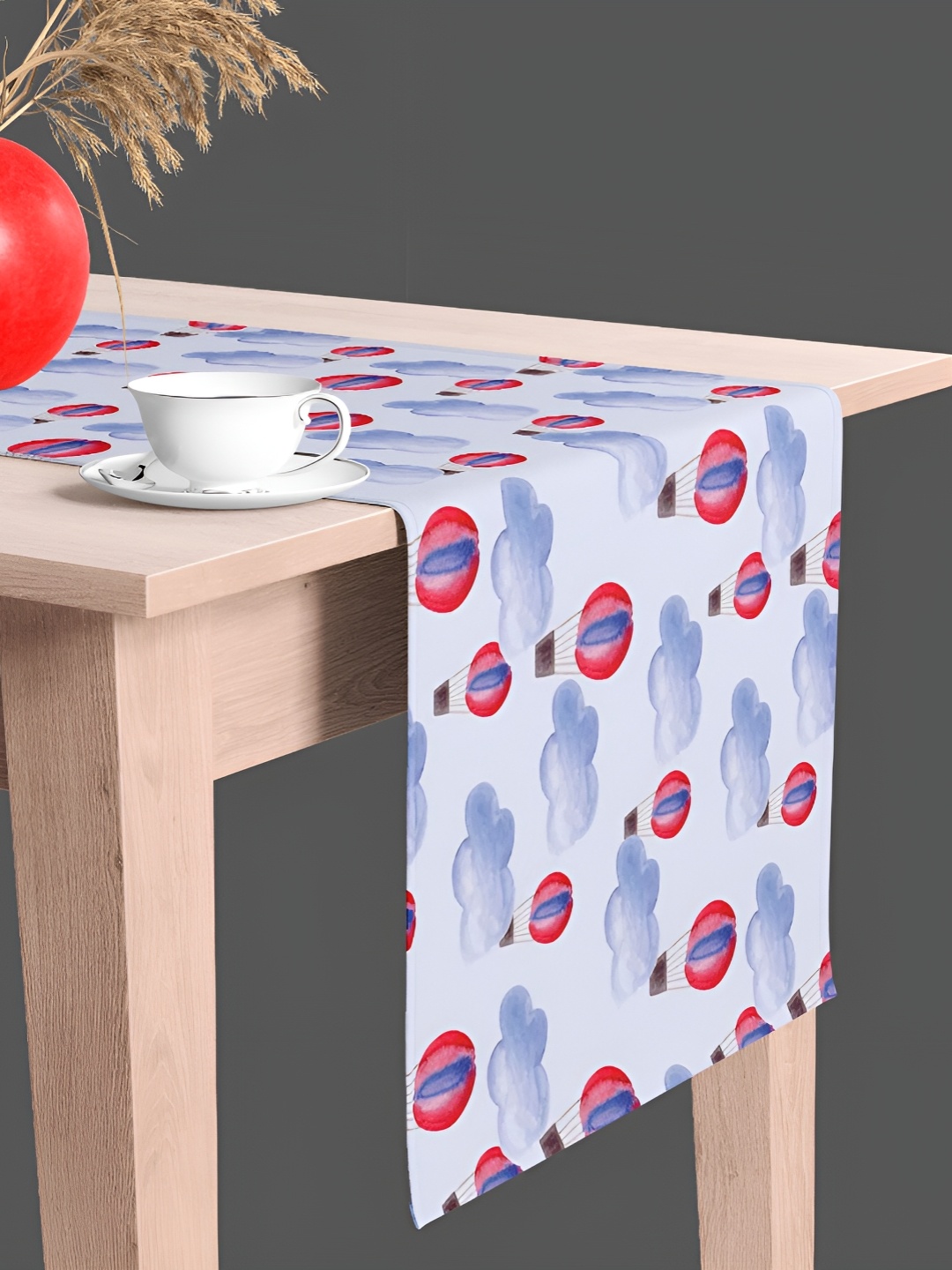 

ArtzFolio Black Dining Center Table Runner, Blue