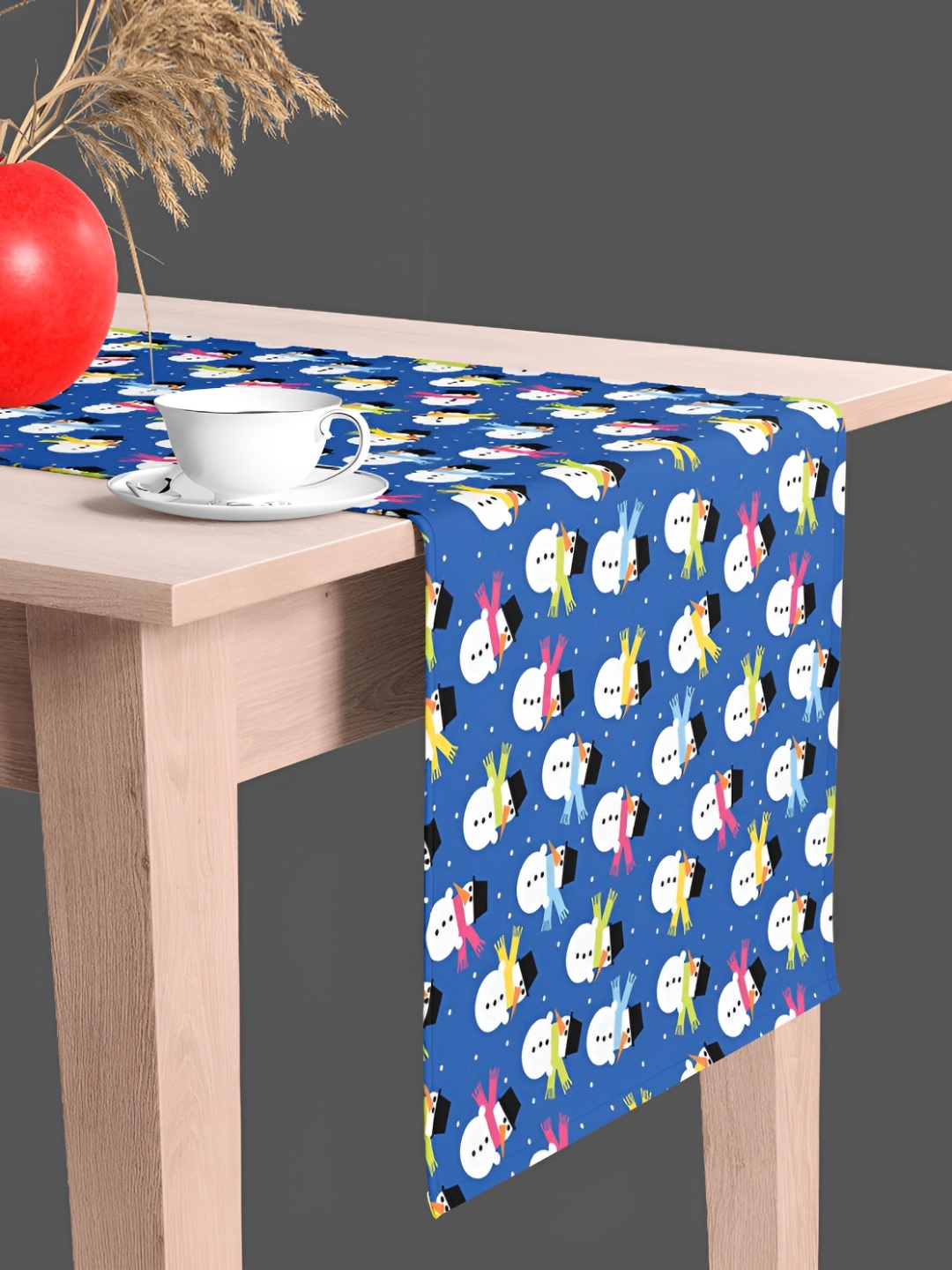 

ArtzFolio Blue & White Quirky Printed Table Runner