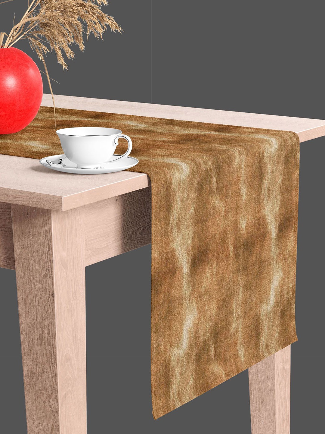 

ArtzFolio Brown Printed Rectangular Table Runner