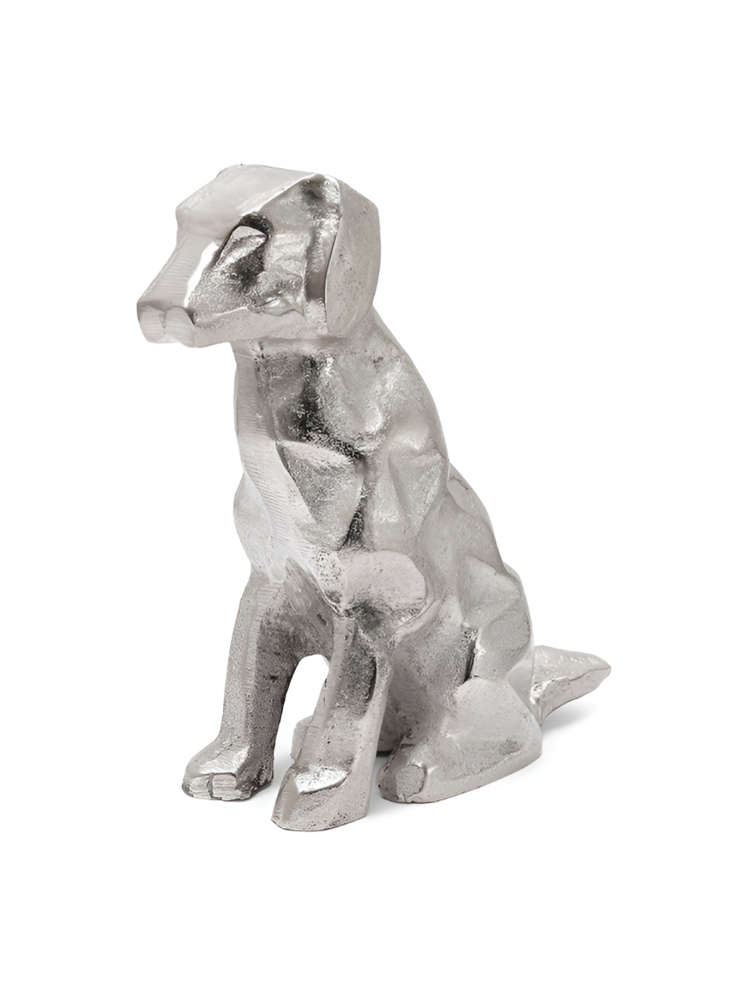 

CASA DECOR Silver-Toned Dog Metal Curio Showpiece