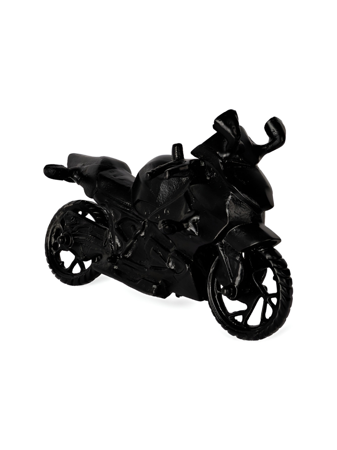 

CASA DECOR Black Bike Artifact Curio Showpiece