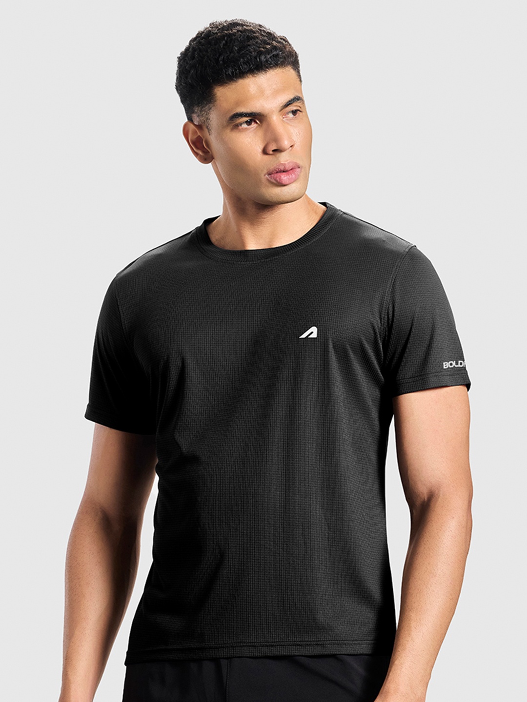 

BOLDFIT Men Rapid Dry Training Tshirt, Black