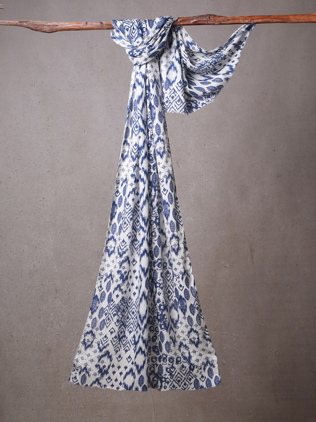 

CrossKulture Women Ethnic Motifs Printed Scarf, Blue