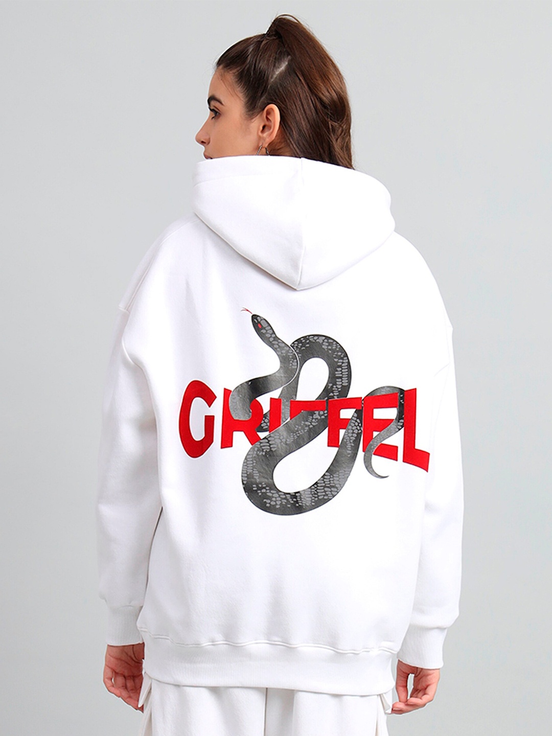 

GRIFFEL Women Printed Sweatshirt, White