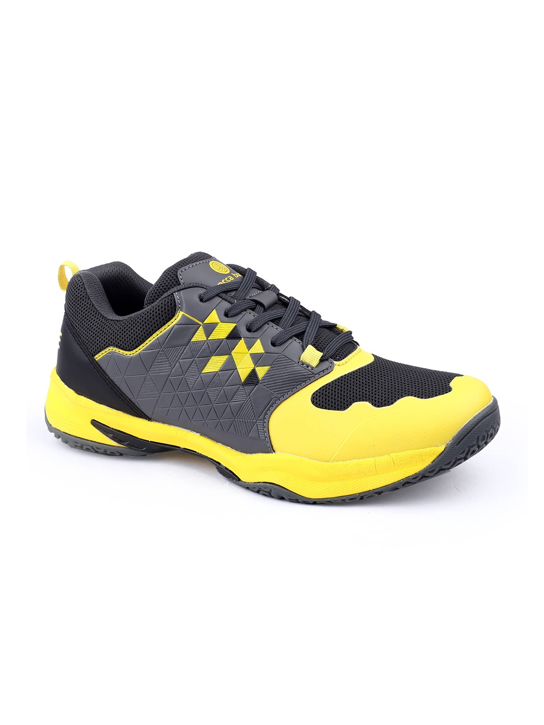 

bacca bucci Men Football Non-Marking Lace-Ups Shoes, Yellow
