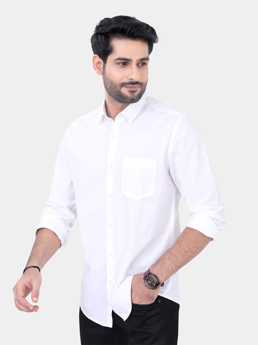 

VASTRADO Men Timeless Shirt, White