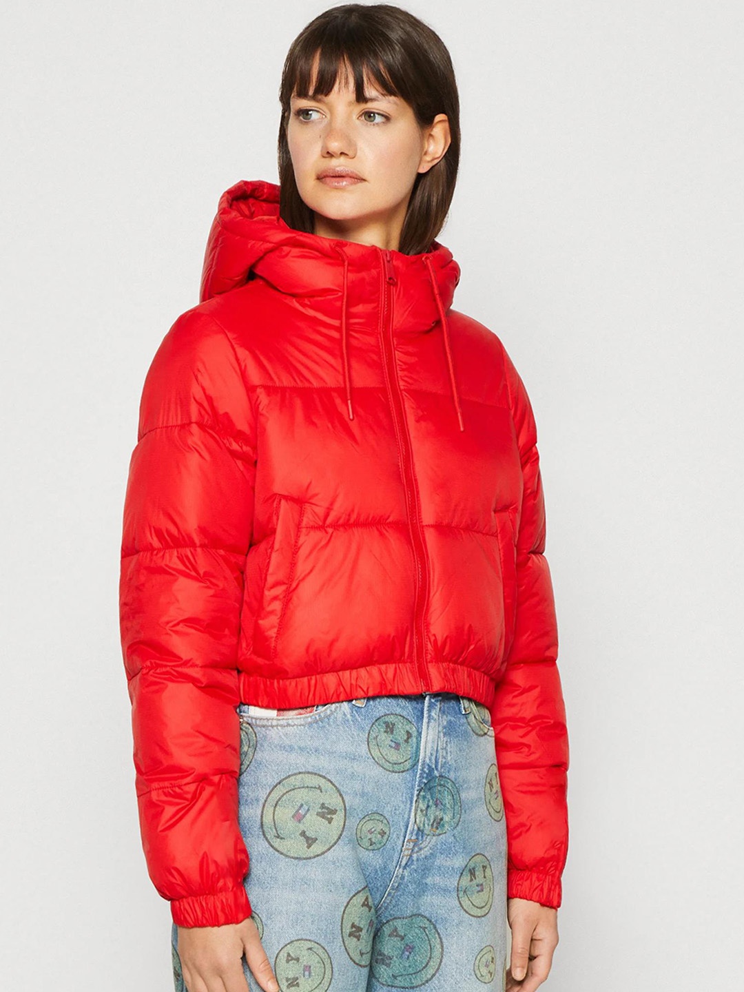 

Kotty Hooded Crop Puffer Jacket, Orange