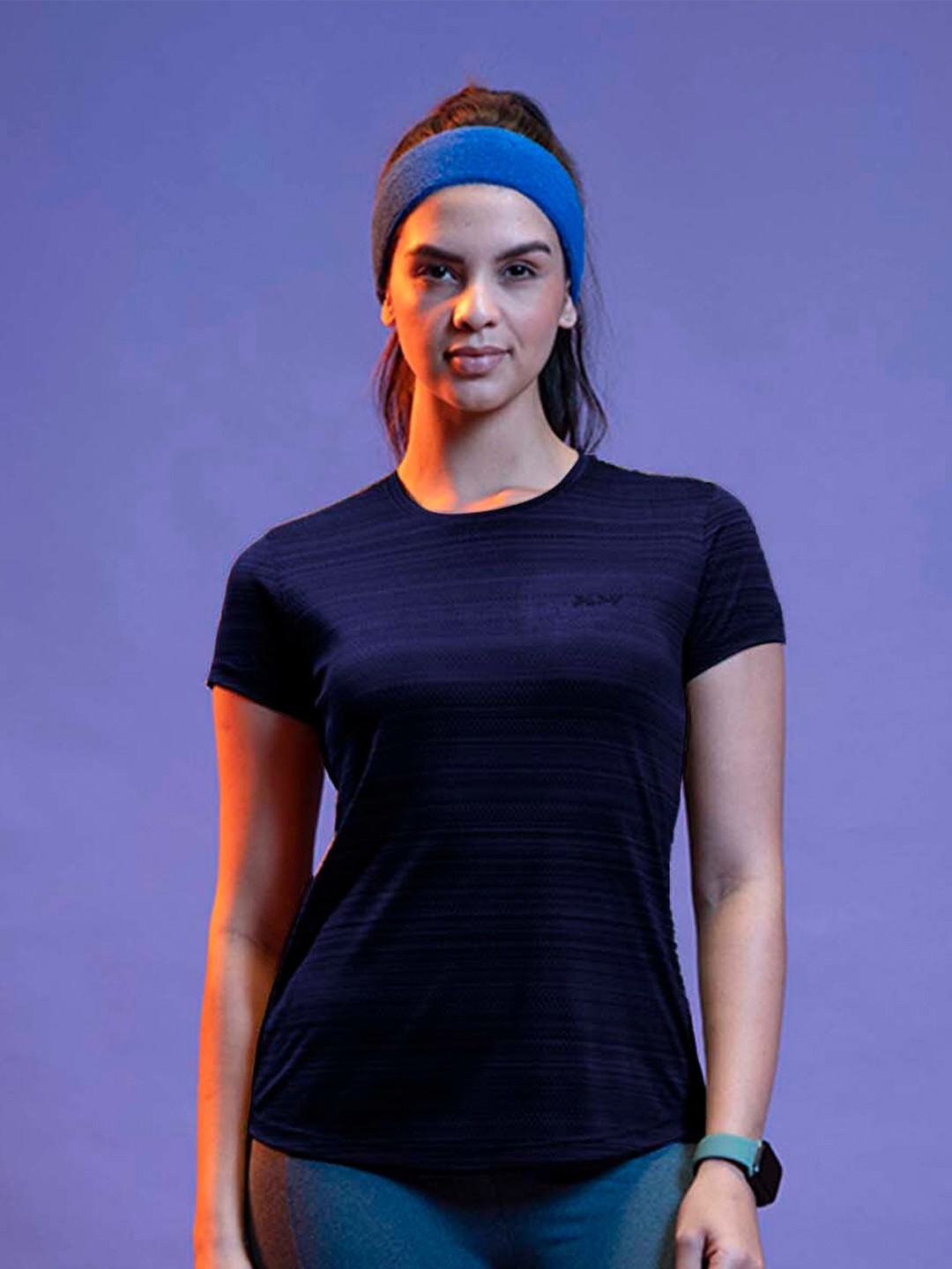 

LYRA Women Pockets T-shirt, Navy blue
