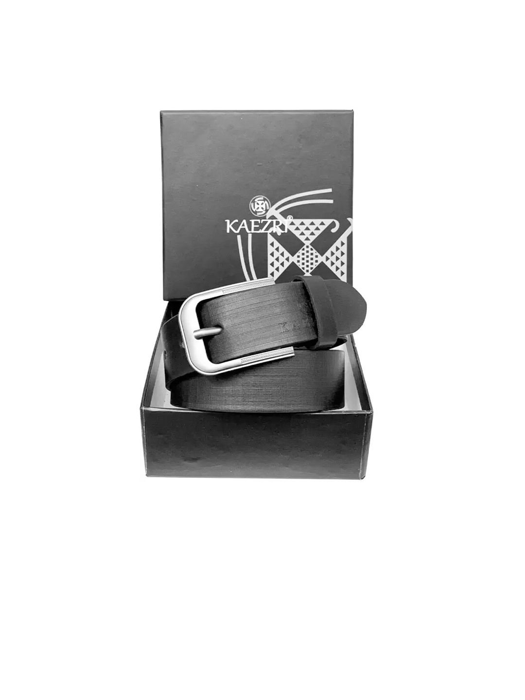 

KAEZRI Men Leather Belt, Black