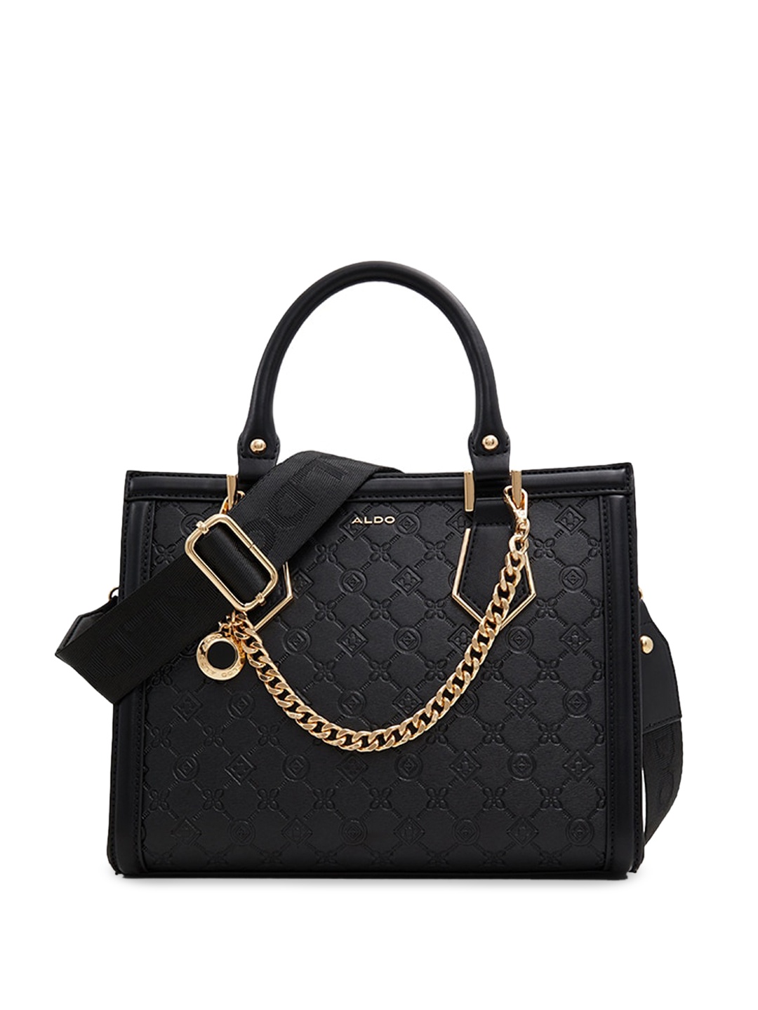 

ALDO Textured Structured Handheld Bag, Black