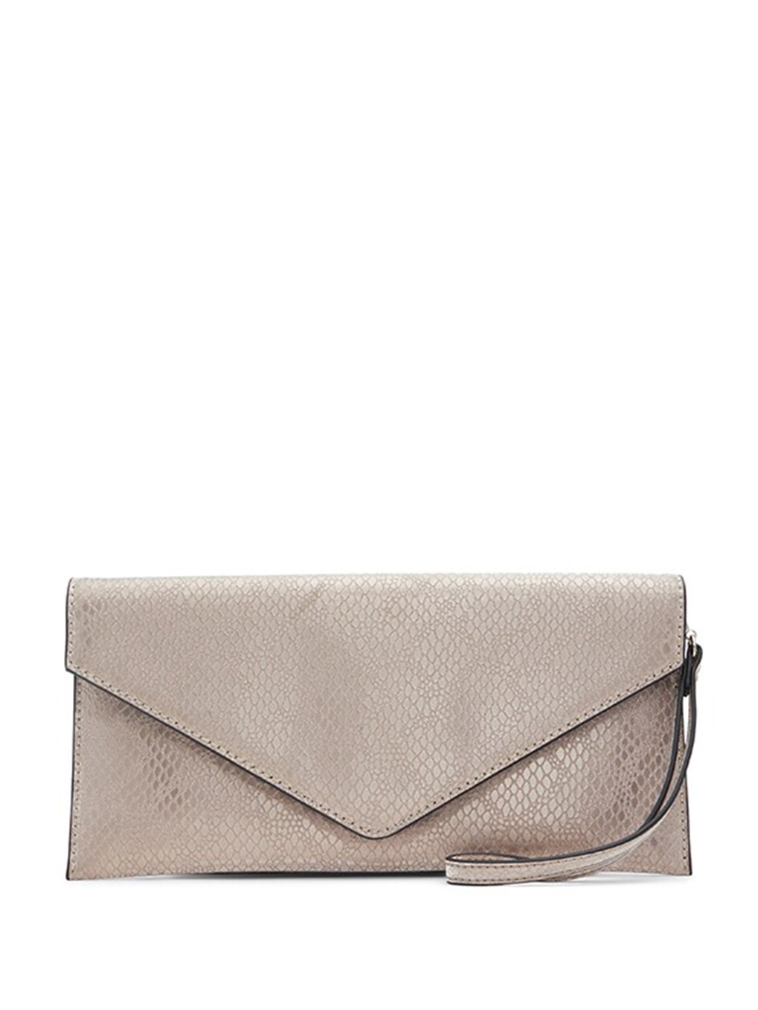 

ALDO Women Geometric Textured Envelope Wallet, Silver