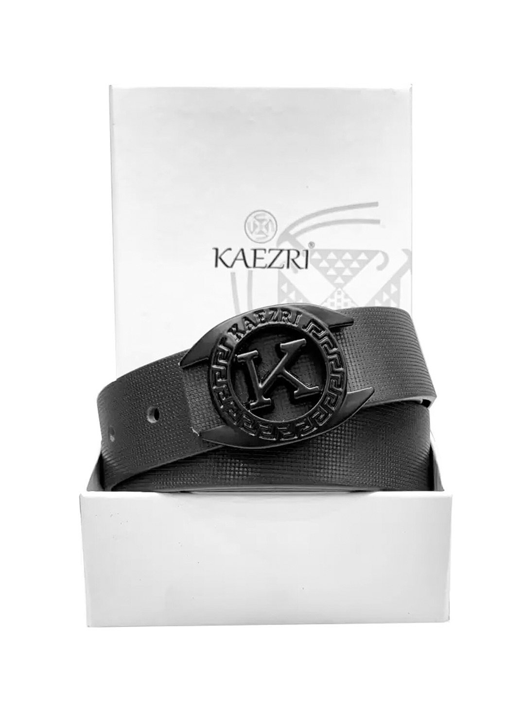 

KAEZRI Men Leather Formal Belt, Black