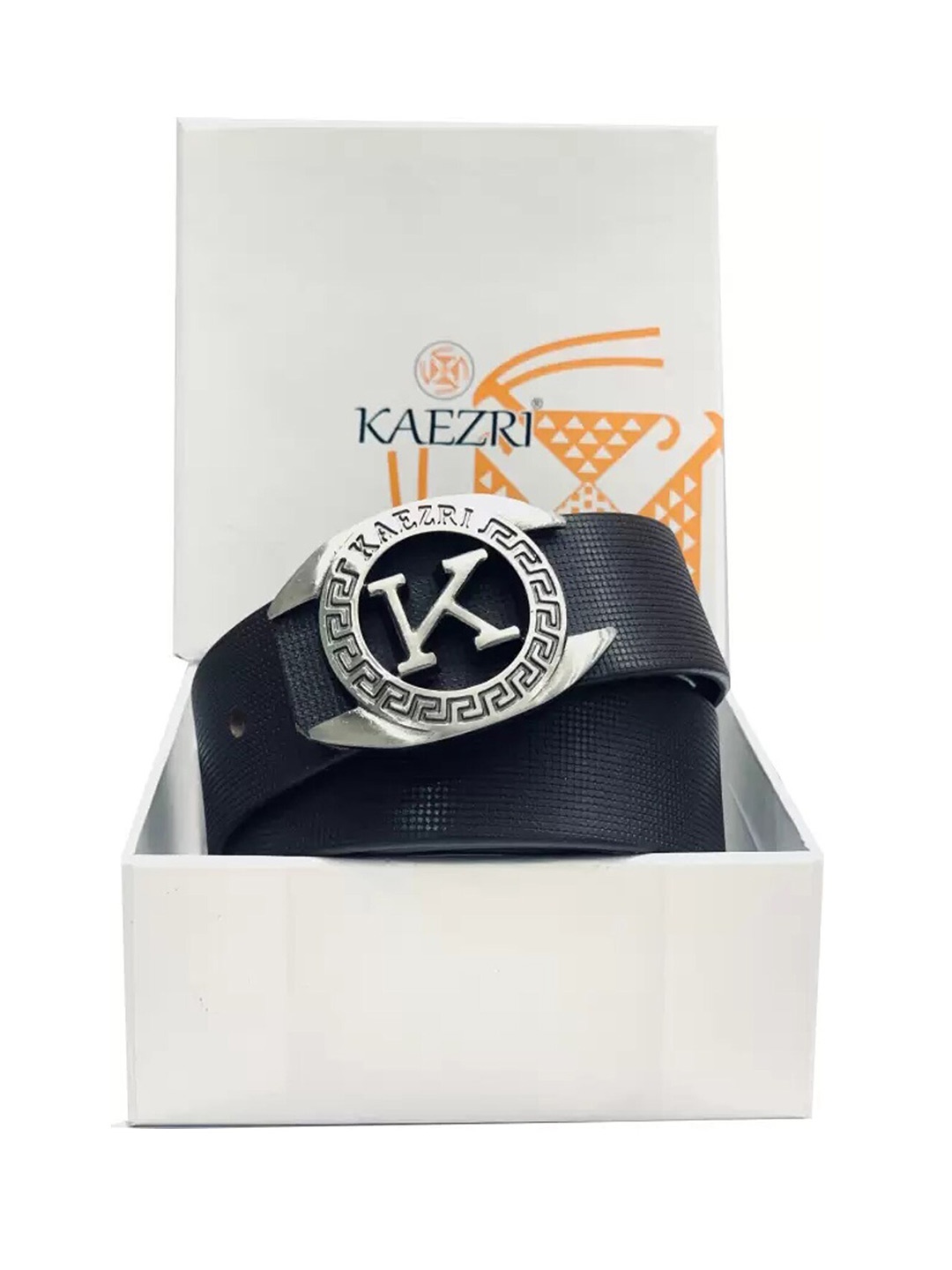 

KAEZRI Men Leather Belt, Black