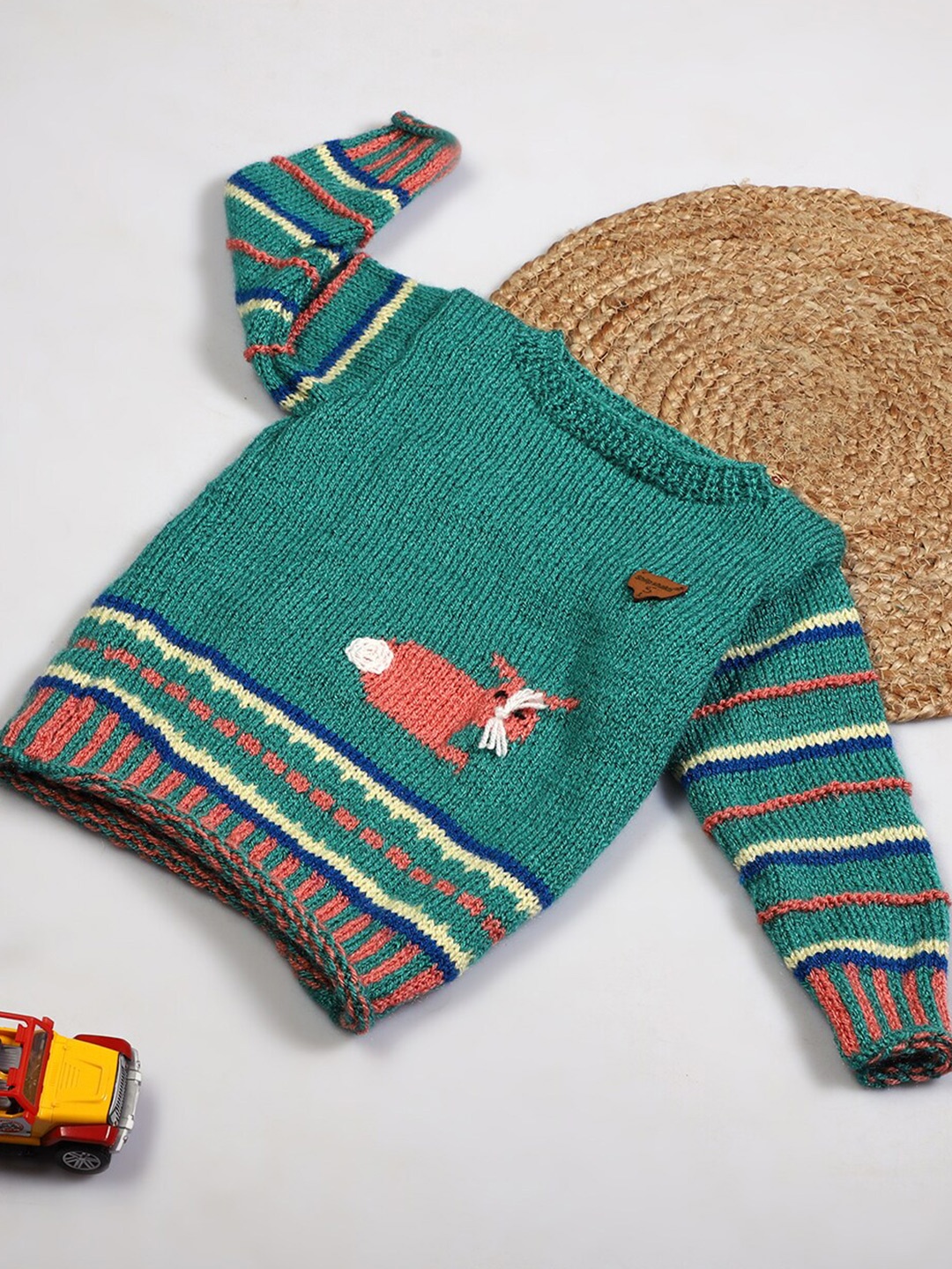 

ShilpShakti Unisex Kids Acrylic Pullover Sweater, Green